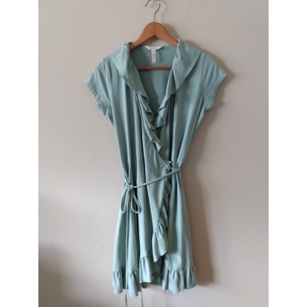 Matilda Jane Light as Air Wrap Dress Green Small